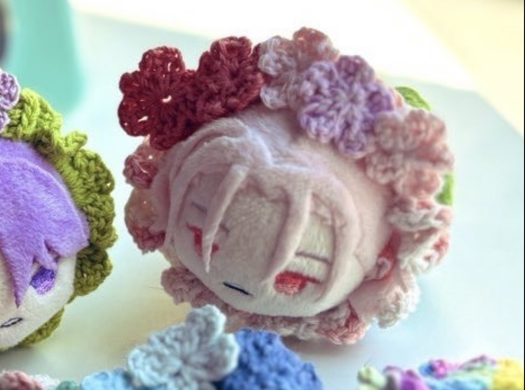 お花ばたけのヘッドドレス　ピンク