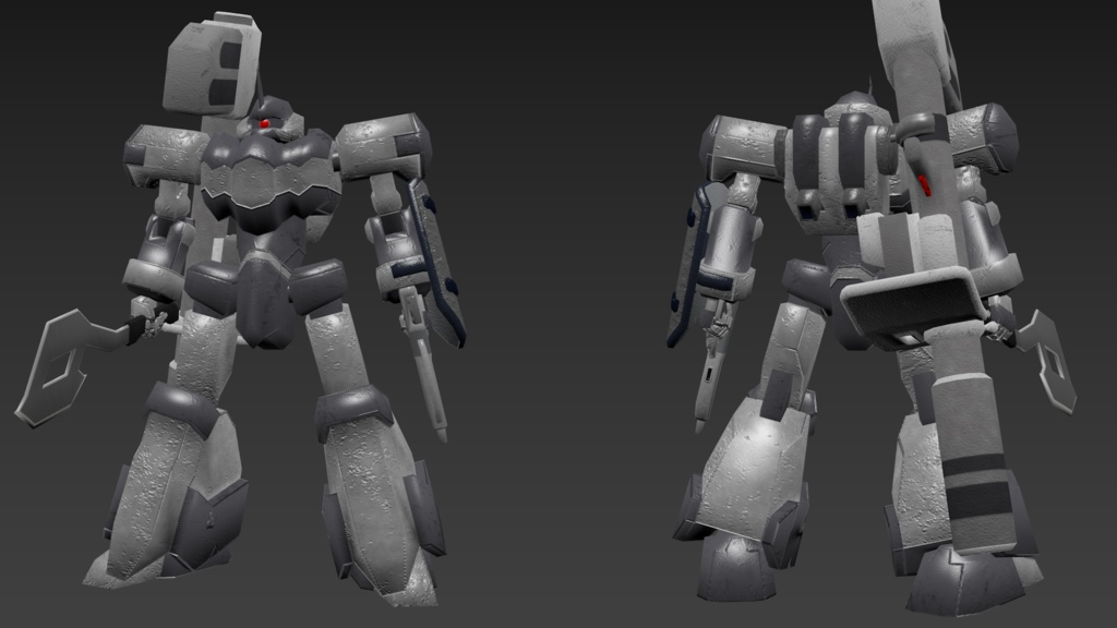 オリジナル3Dモデル:主力量産機「ゲ・スゥ」