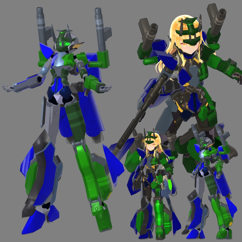 オリジナル3Dモデル「フローラ・エリアル」