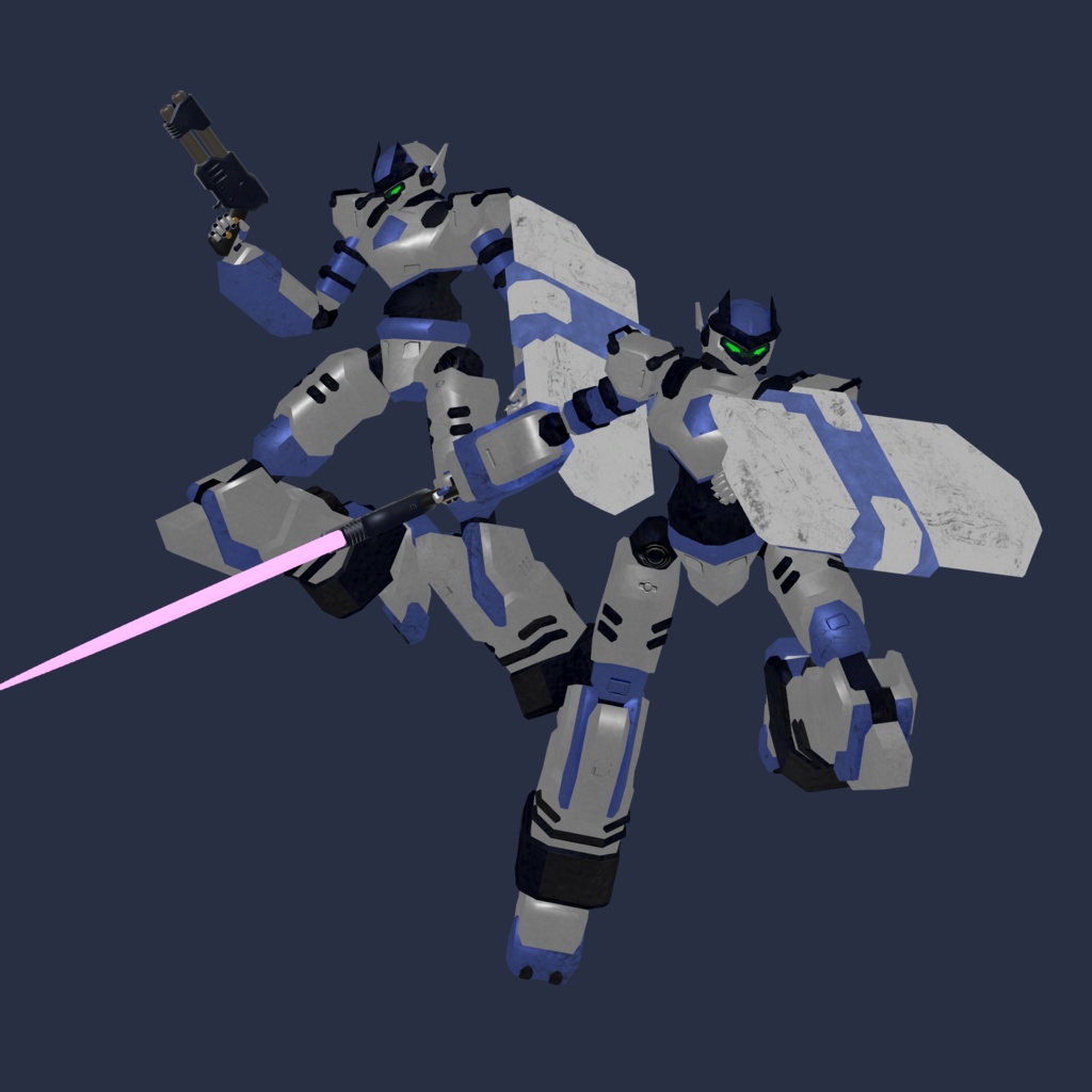 オリジナル3Dモデル「主力量産機:フラン02」