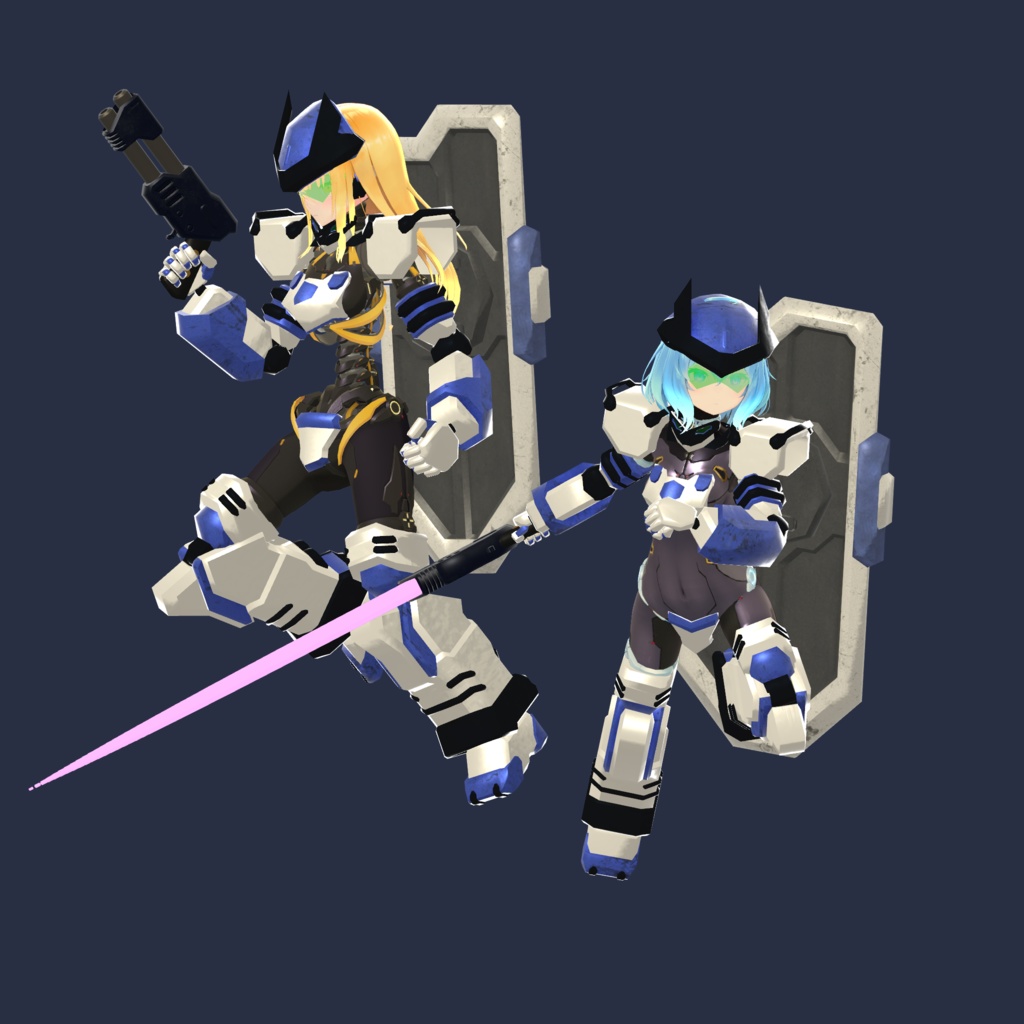 オリジナル3Dモデル「主力量産機:フラン02」