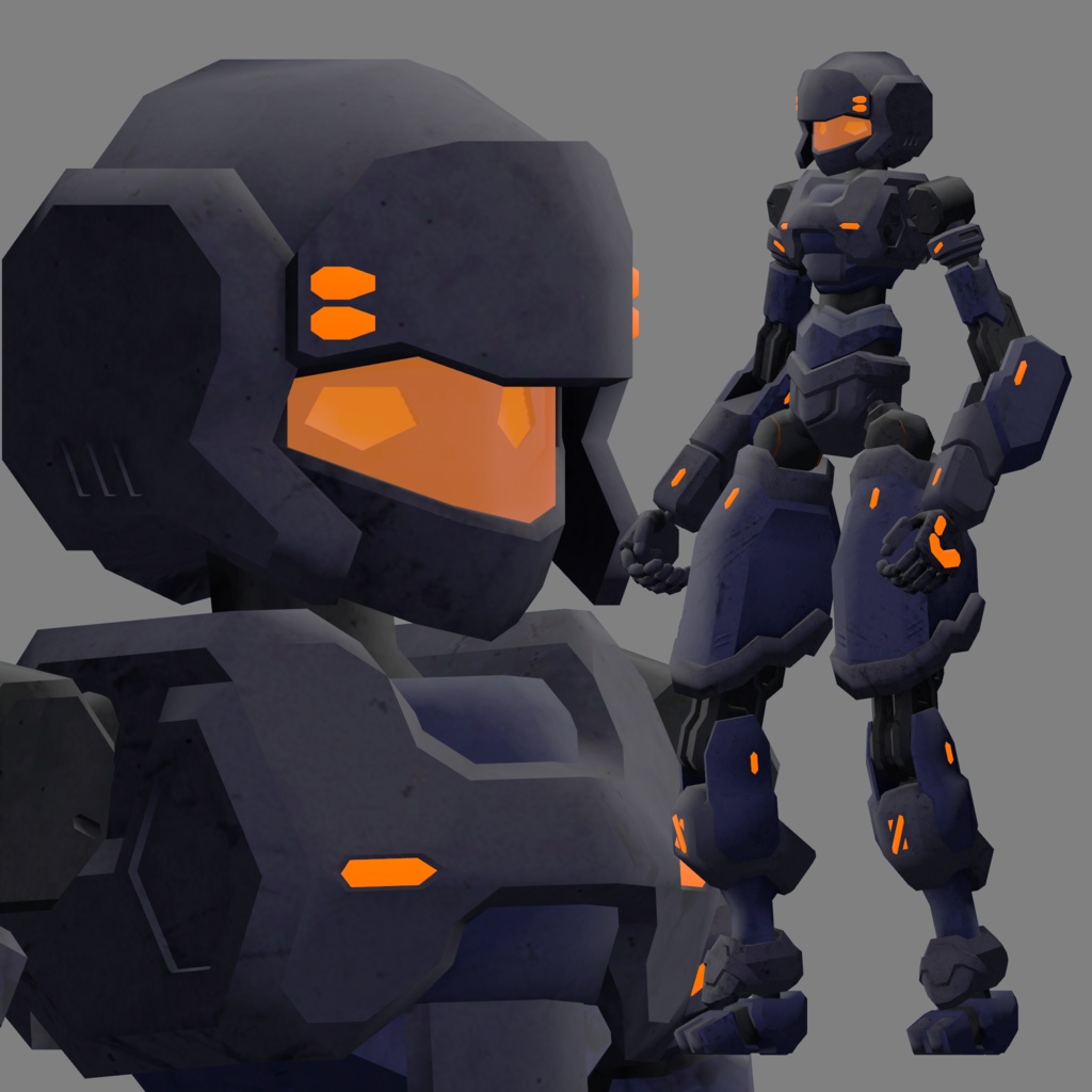 オリジナル3Dモデル「小型汎用機:フローラ02」