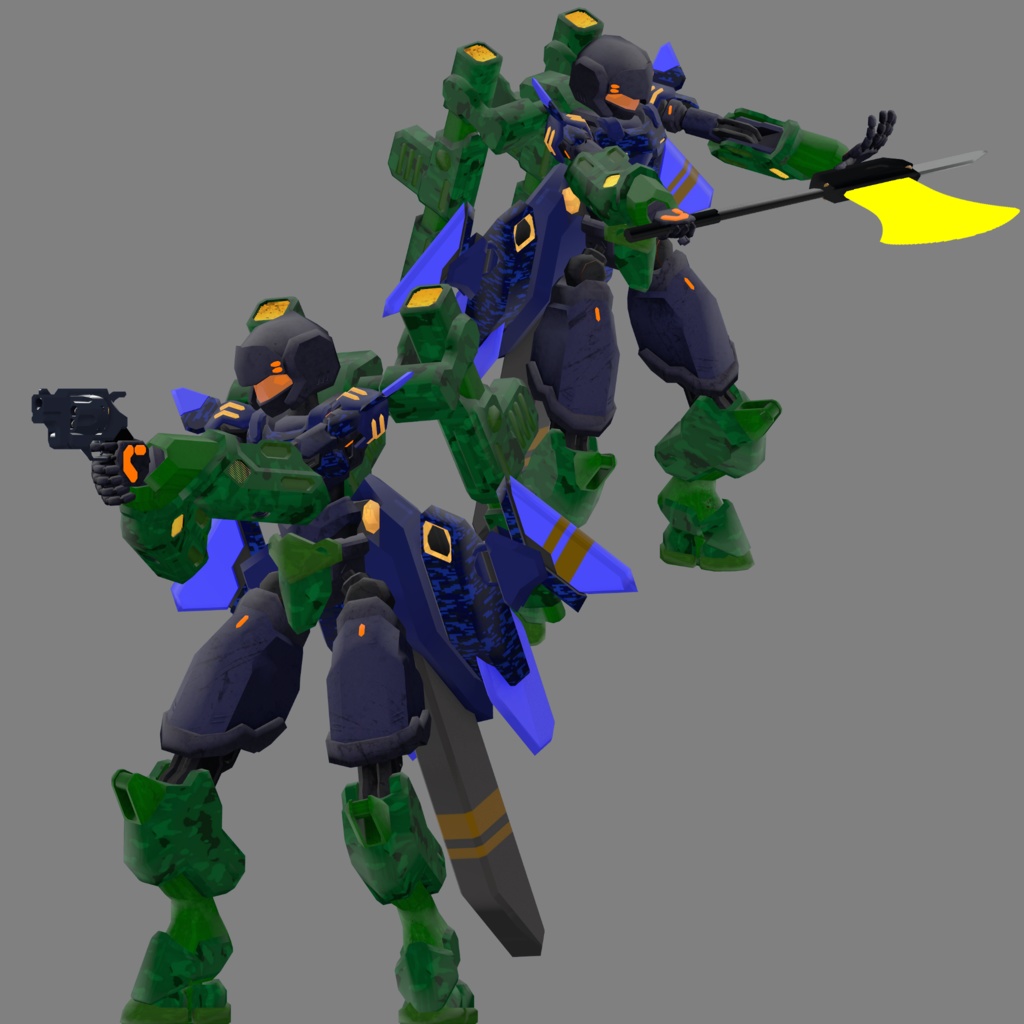 オリジナル3Dモデル「小型汎用機:フローラ02」