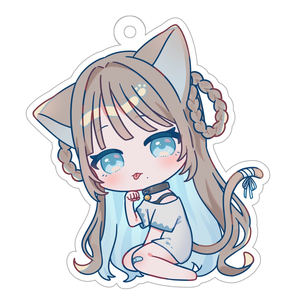 しゃむねこアクリルキーホルダー