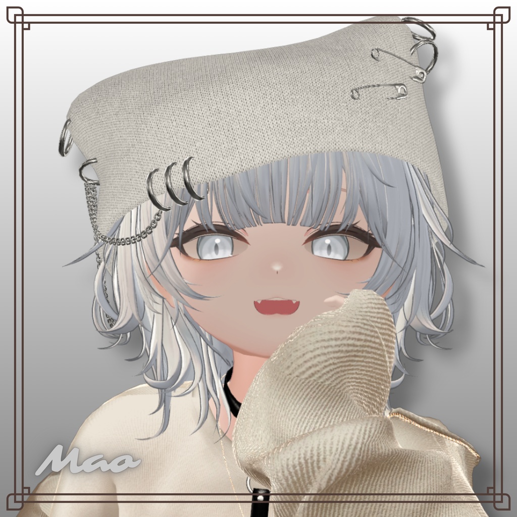 【VRC想定】KnitCap ฅ•ω•ฅ