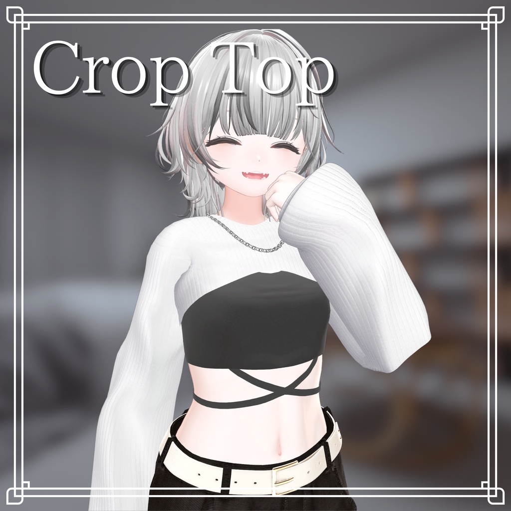 【VRC想定】Cropped Top
