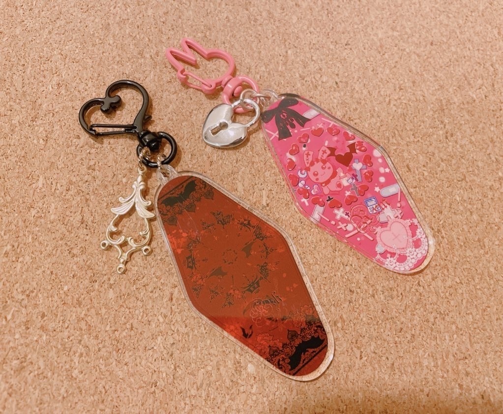 非公式 葛葉 魔界ノりりむ モーテル風アクリルキーホルダー