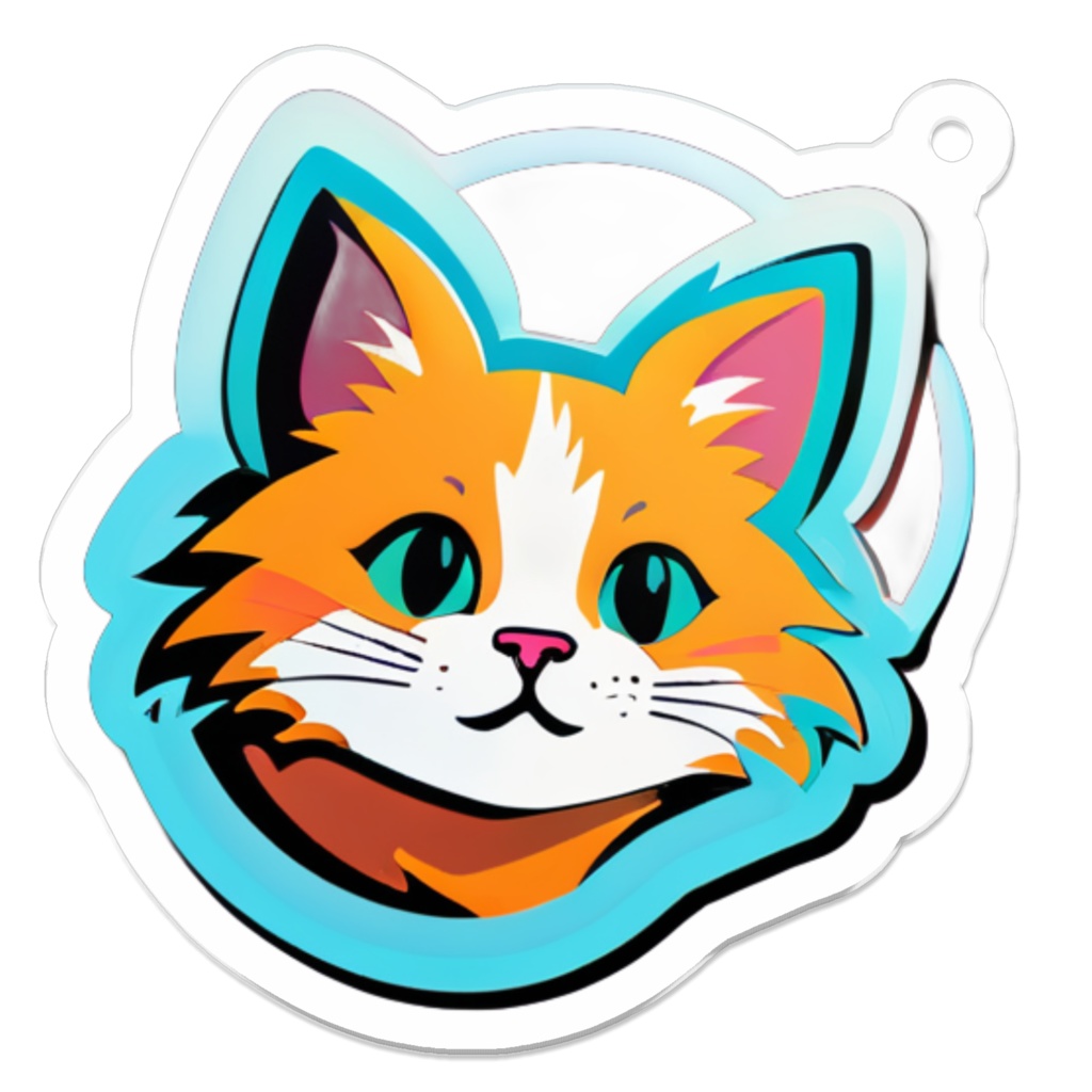 cat／アクリルキーホルダー