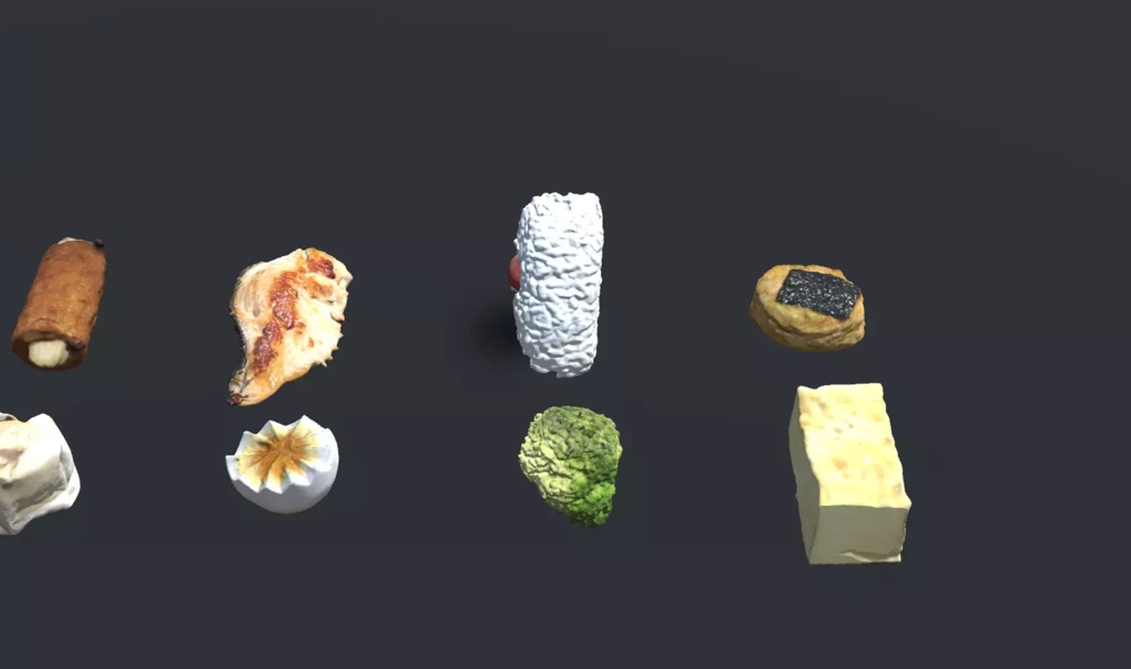 3D食品セット「日本の料理」