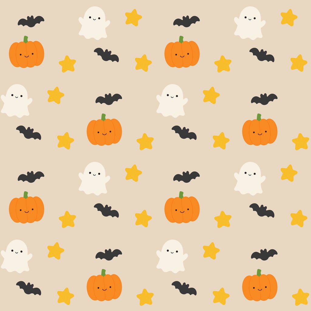 くすみカラーのやさしいハロウィン シームレスパターン10選