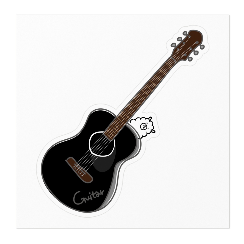 ステッカー(あるぱかとぎたー。)