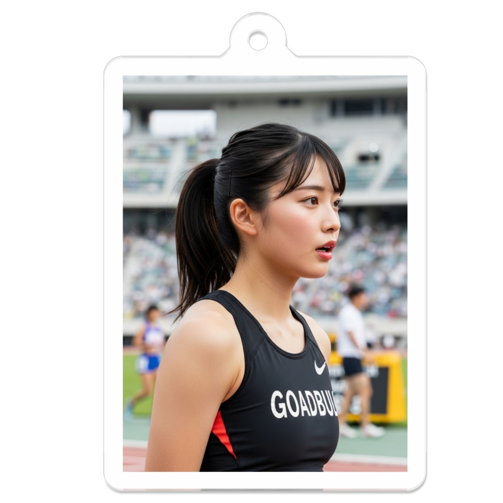 【アクリルキーホルダー】入江亜衣(中京大付属高校)2年・400mハードル高校記録保持者 #陸上競技#AI美女