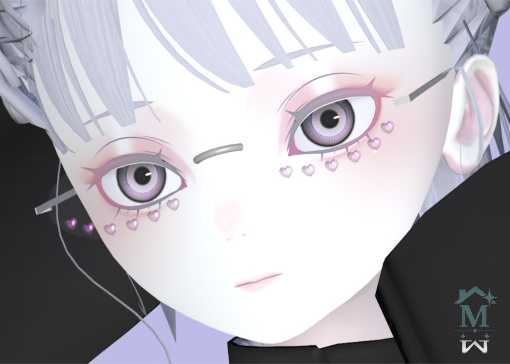 リムレス眼鏡【ハート】