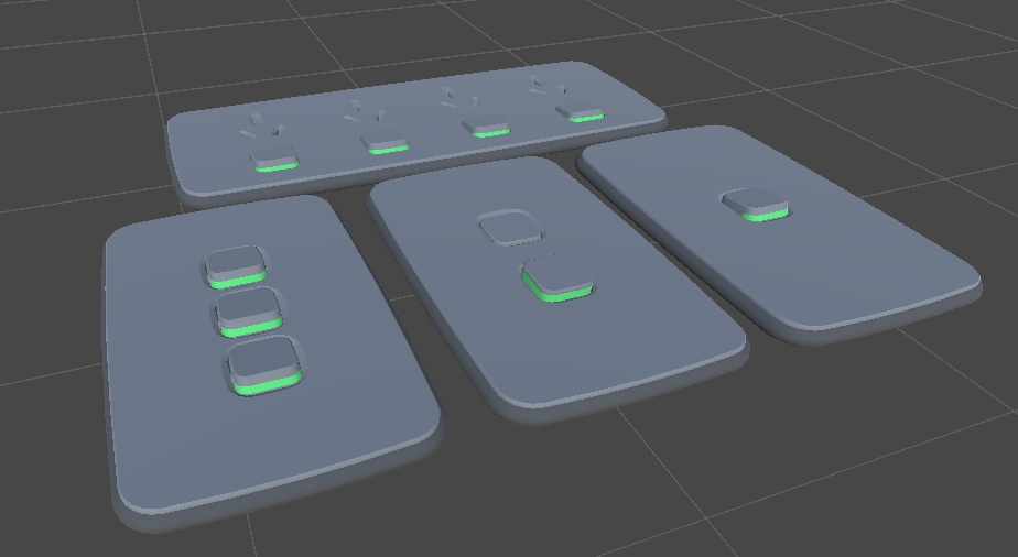 Interior fittings | switch, clock, IOT thermometer