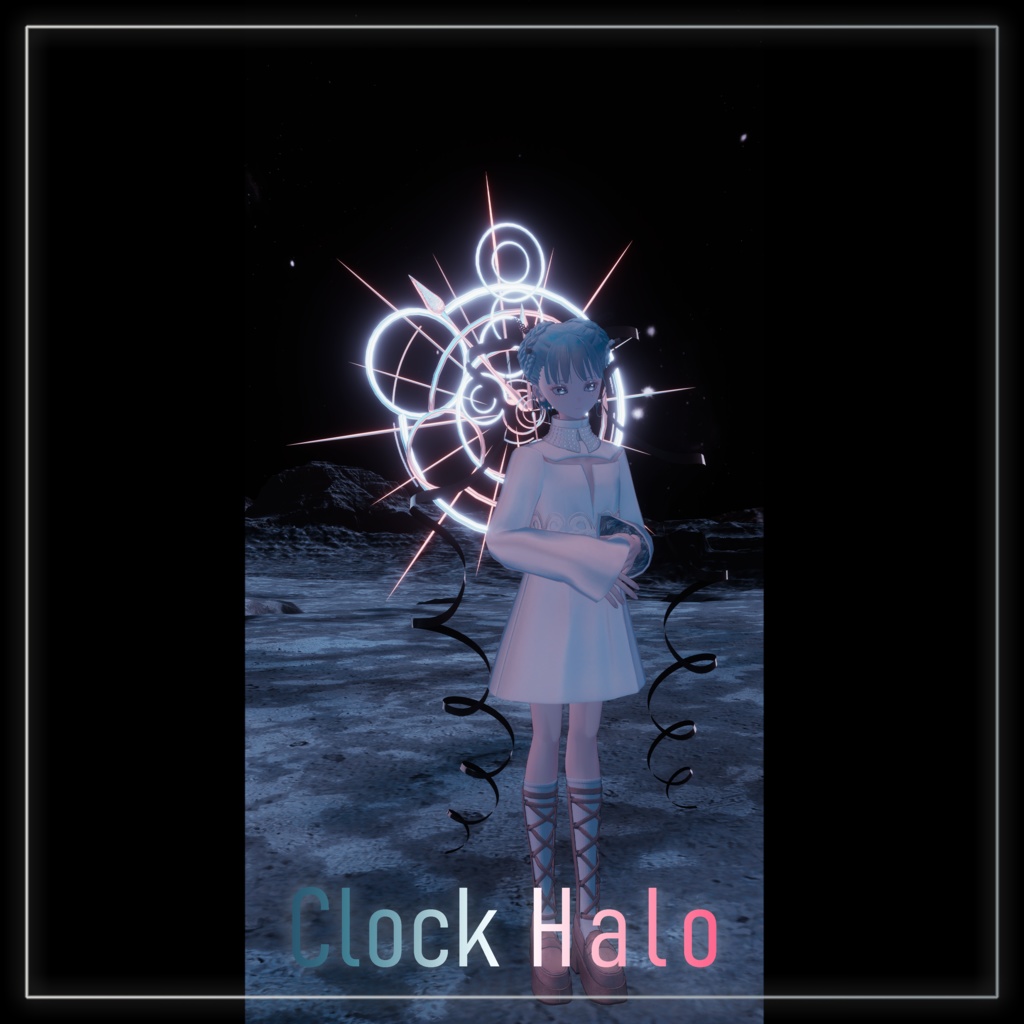 【14パーツで動く】 ࣪𖤐CLOCK HALOִ ࣪𖤐【MA対応】