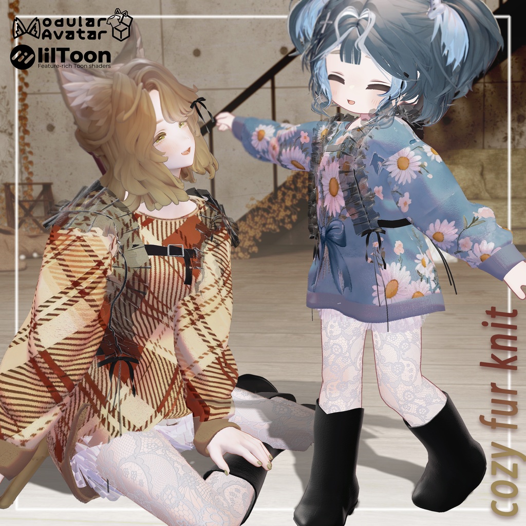 【販売開始記念SALE】🍂cozy fur knit🍂【8+αアバター対応】