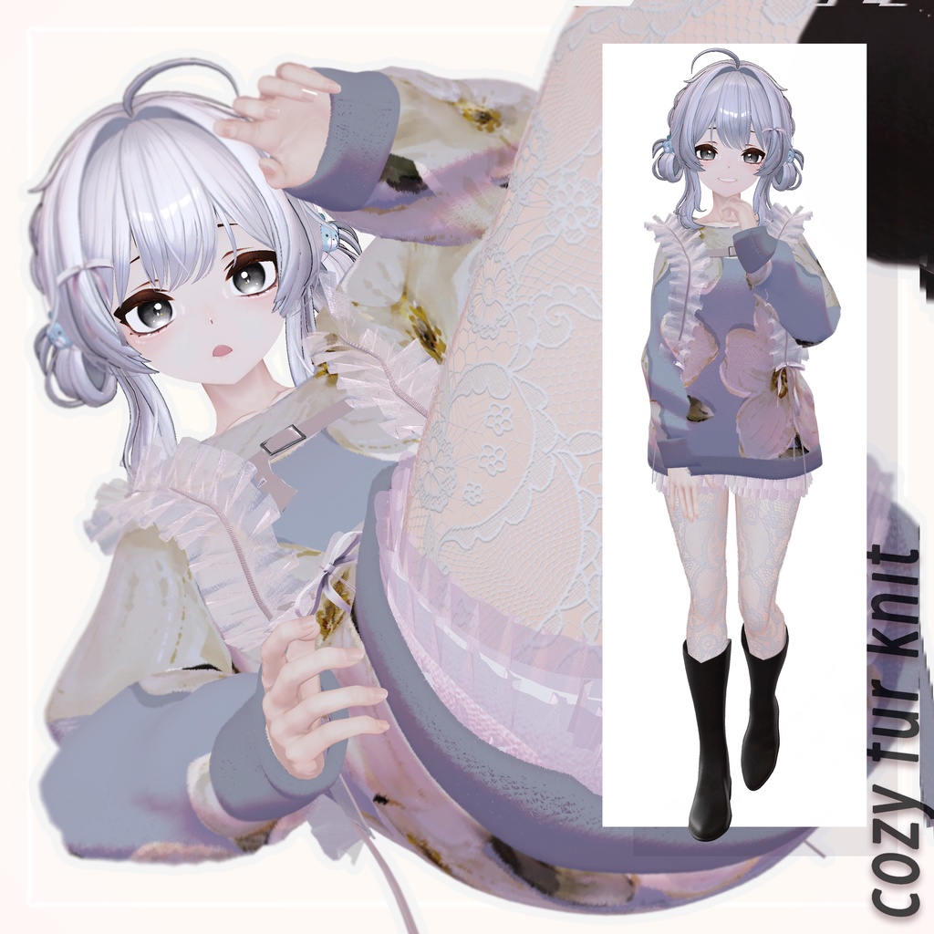 【販売開始記念SALE】🍂cozy fur knit🍂【8+αアバター対応】