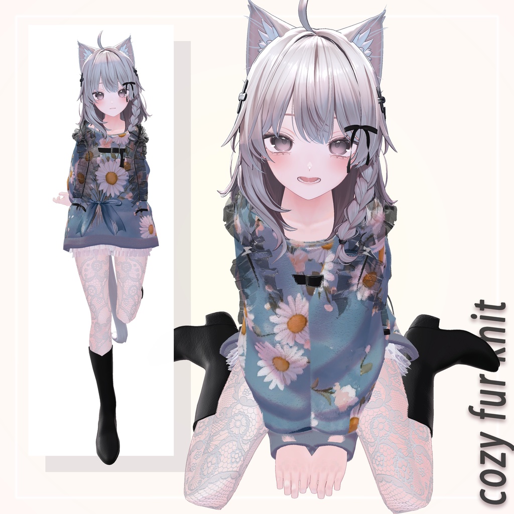 【販売開始記念SALE】🍂cozy fur knit🍂【8+αアバター対応】