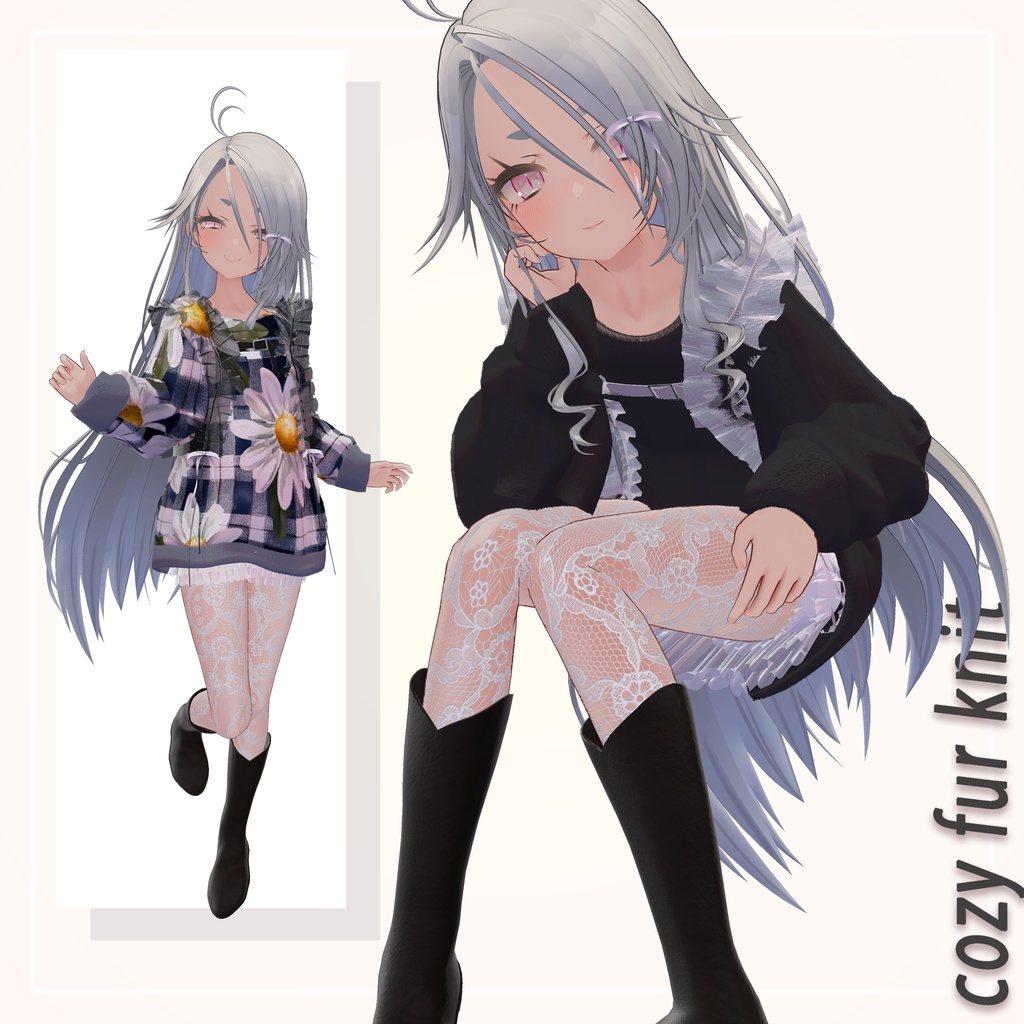 【販売開始記念SALE】🍂cozy fur knit🍂【8+αアバター対応】