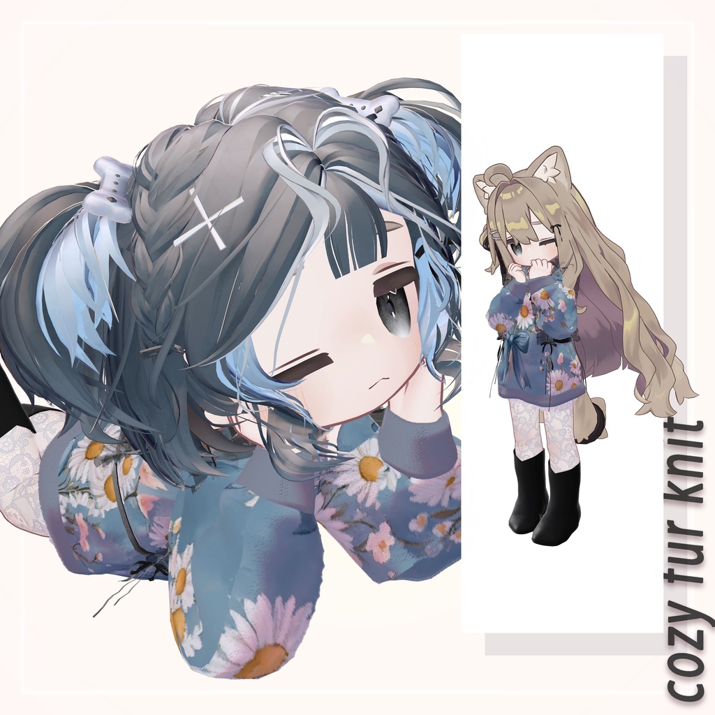 【販売開始記念SALE】🍂cozy fur knit🍂【8+αアバター対応】