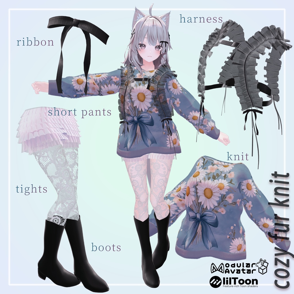 【販売開始記念SALE】🍂cozy fur knit🍂【8+αアバター対応】