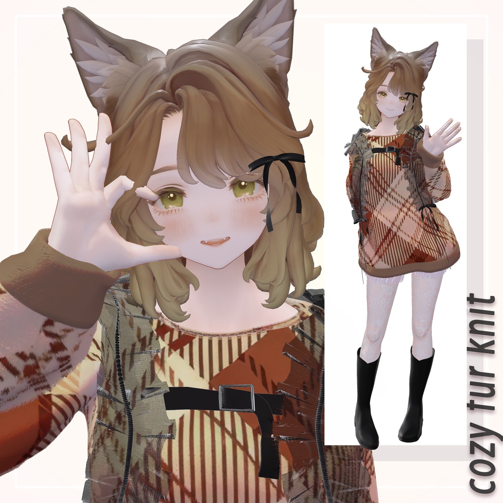 【販売開始記念SALE】🍂cozy fur knit🍂【8+αアバター対応】