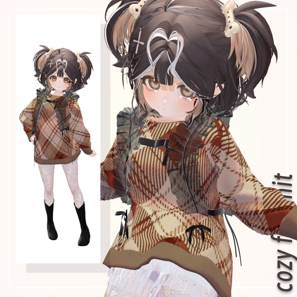 【販売開始記念SALE】🍂cozy fur knit🍂【8+αアバター対応】