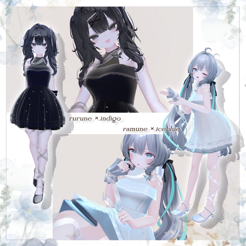 【 SALE 】⊹ ࣪ ˖ Sheer Veil Dress ⊹ ࣪ ˖【 複数アバター対応 】