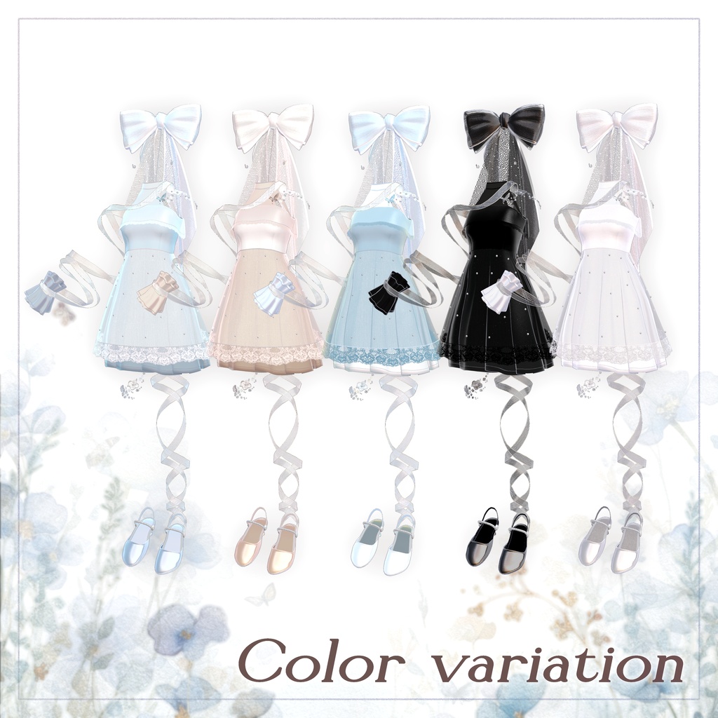 【 SALE 】⊹ ࣪ ˖ Sheer Veil Dress ⊹ ࣪ ˖【 複数アバター対応 】