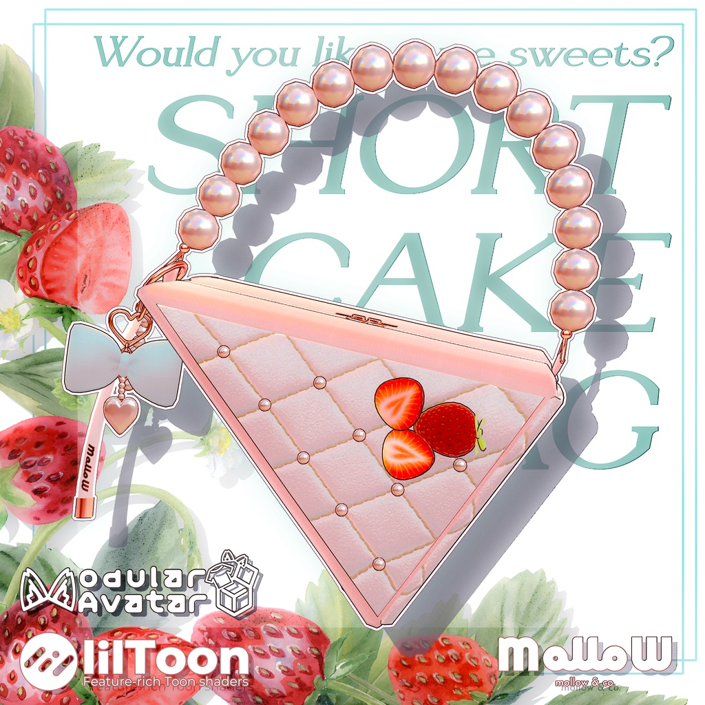 ˚.🍰SHORTCAKE BAG【汎用アバター、サバラム、まめふれんず対応】