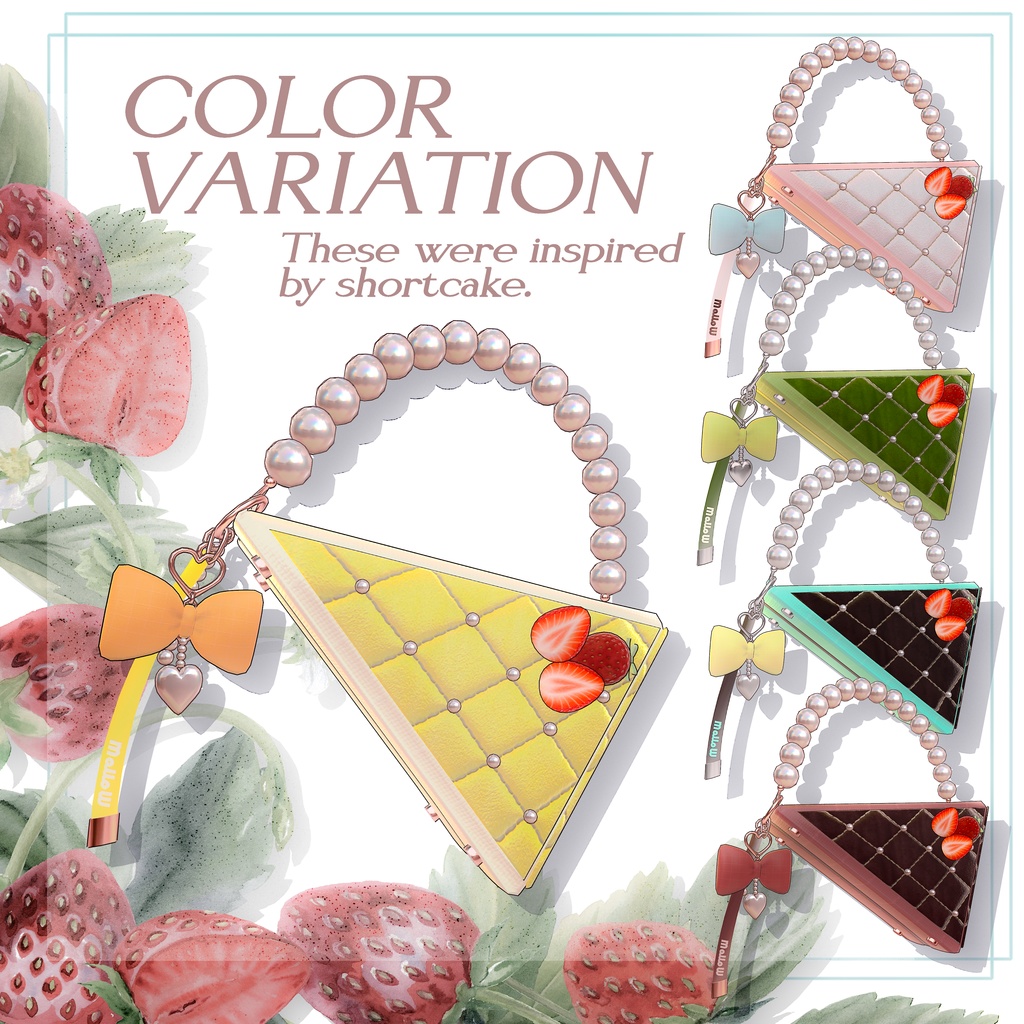 ˚.🍰SHORTCAKE BAG【汎用アバター、サバラム、まめふれんず対応】