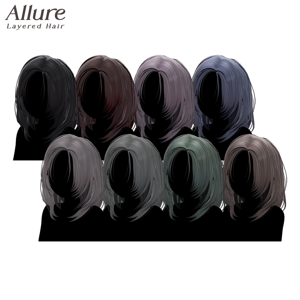 【販売記念SALE】Allure Layered Hair【7アバター対応】