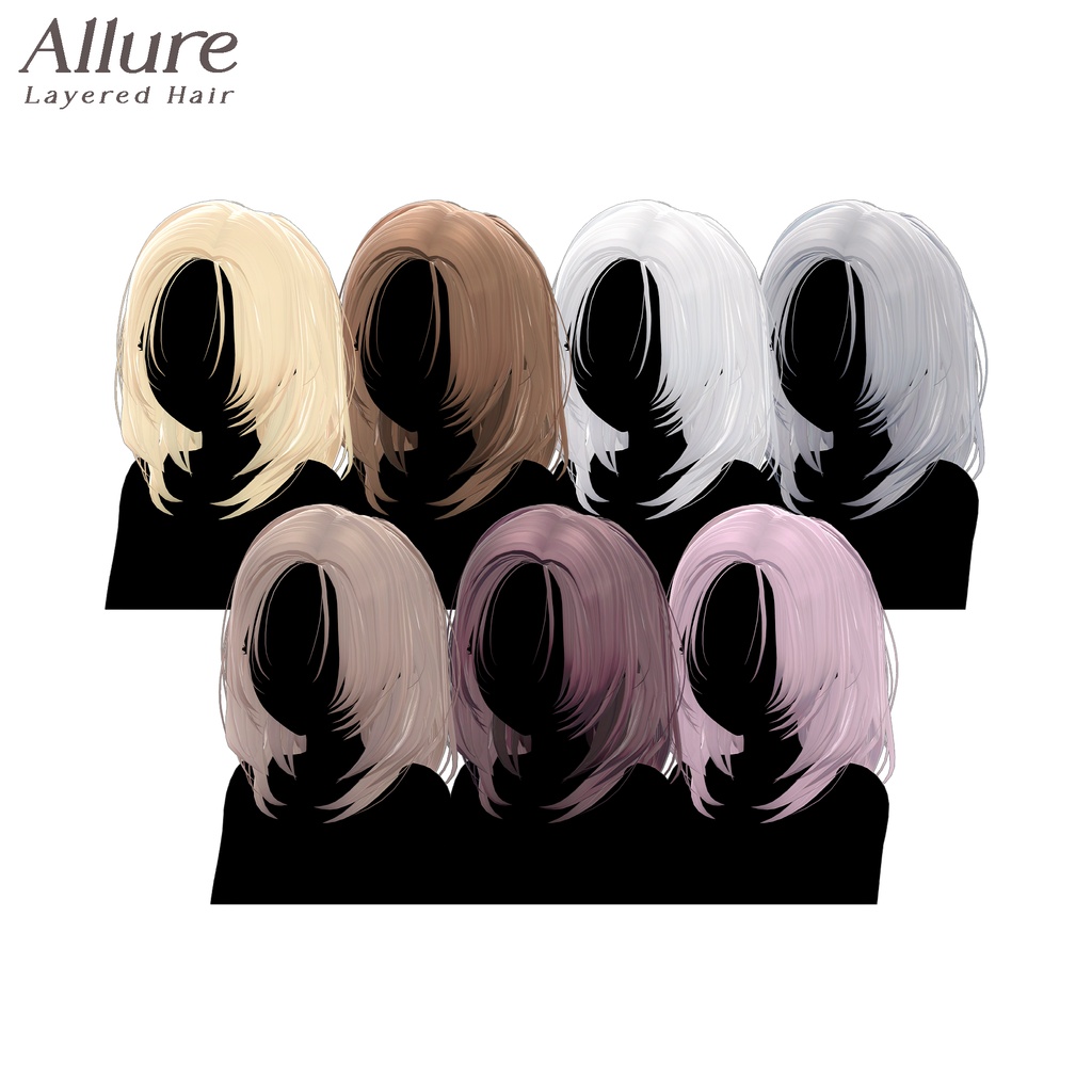 【販売記念SALE】Allure Layered Hair【7アバター対応】