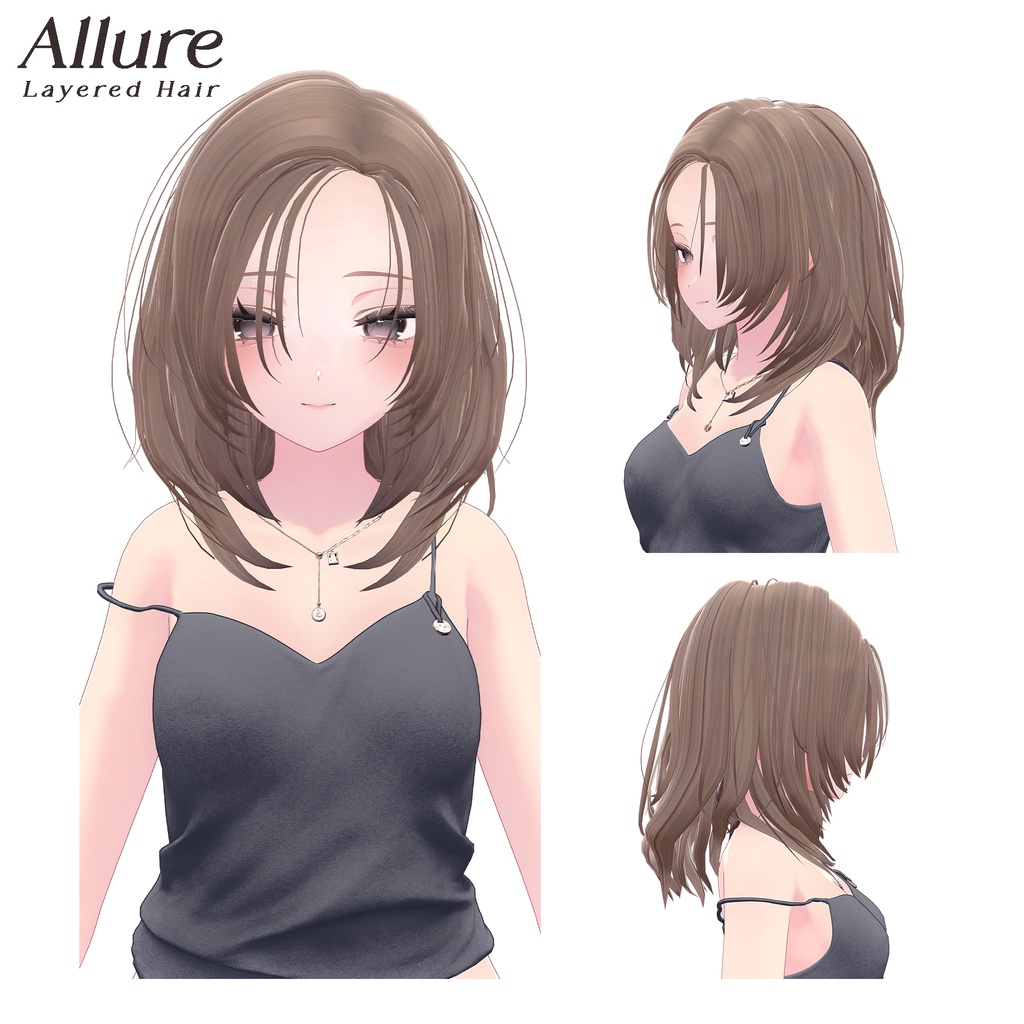 【販売記念SALE】Allure Layered Hair【7アバター対応】