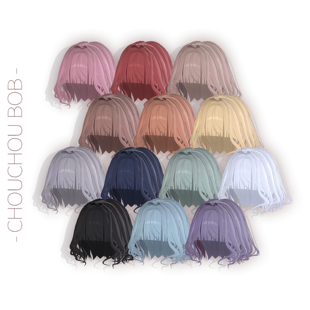 💛販売開始SALE!⊹˚. ♡シュシュボブ - Chouchou Bob -【VRC用Hair】