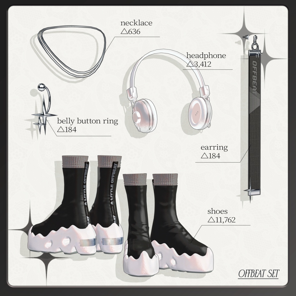 発売記念SALE!🎧OFFBEAT SET⭑.ᐟ【複数アバター対応衣装】