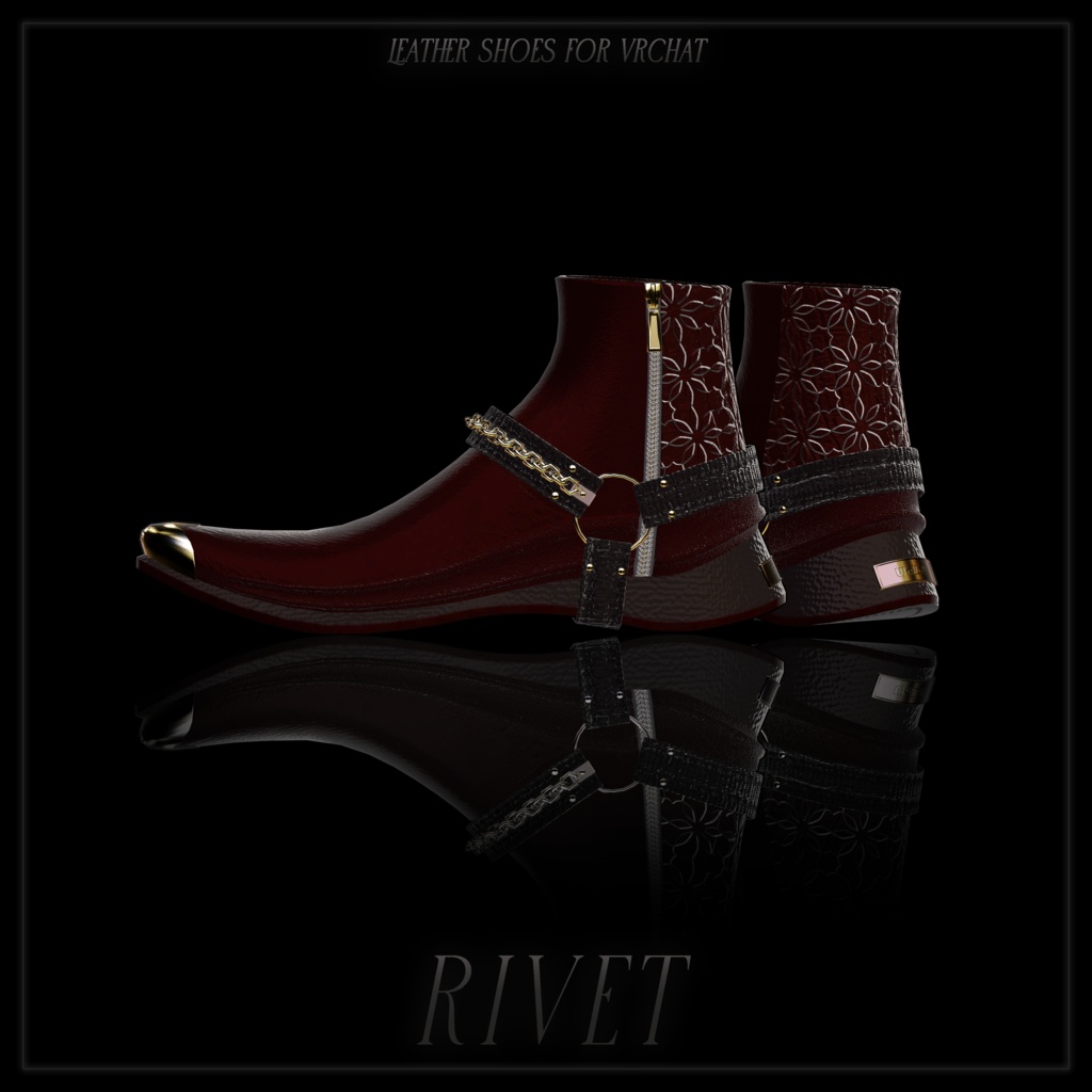 『 Rivet 』7アバター対応【VRChat用靴】