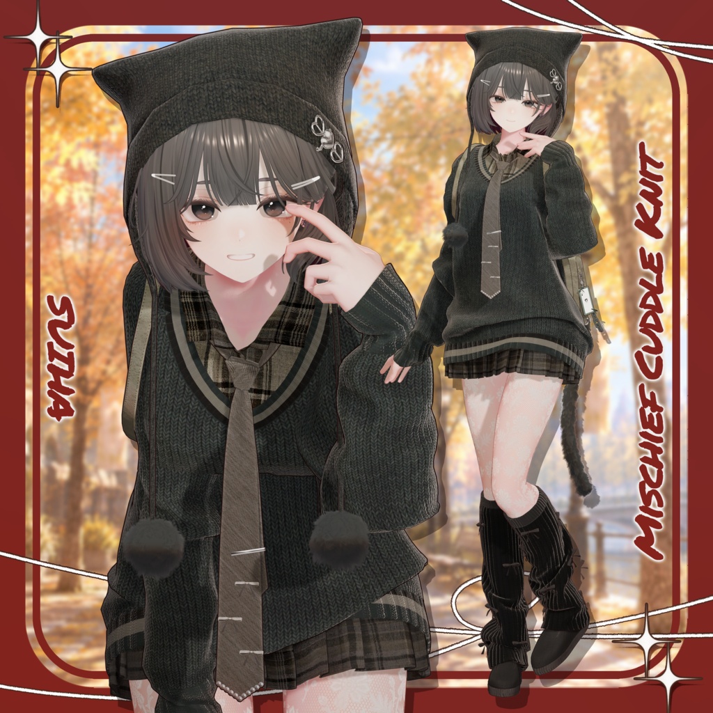 【発売記念SALE】🍂Mischief Cuddle Knit🍂【14アバター対応衣装】