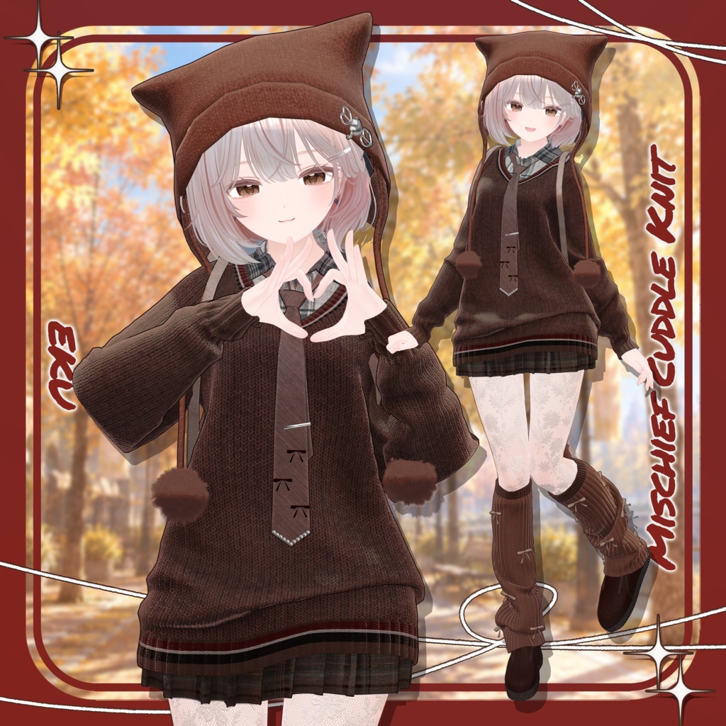 【発売記念SALE】🍂Mischief Cuddle Knit🍂【14アバター対応衣装】