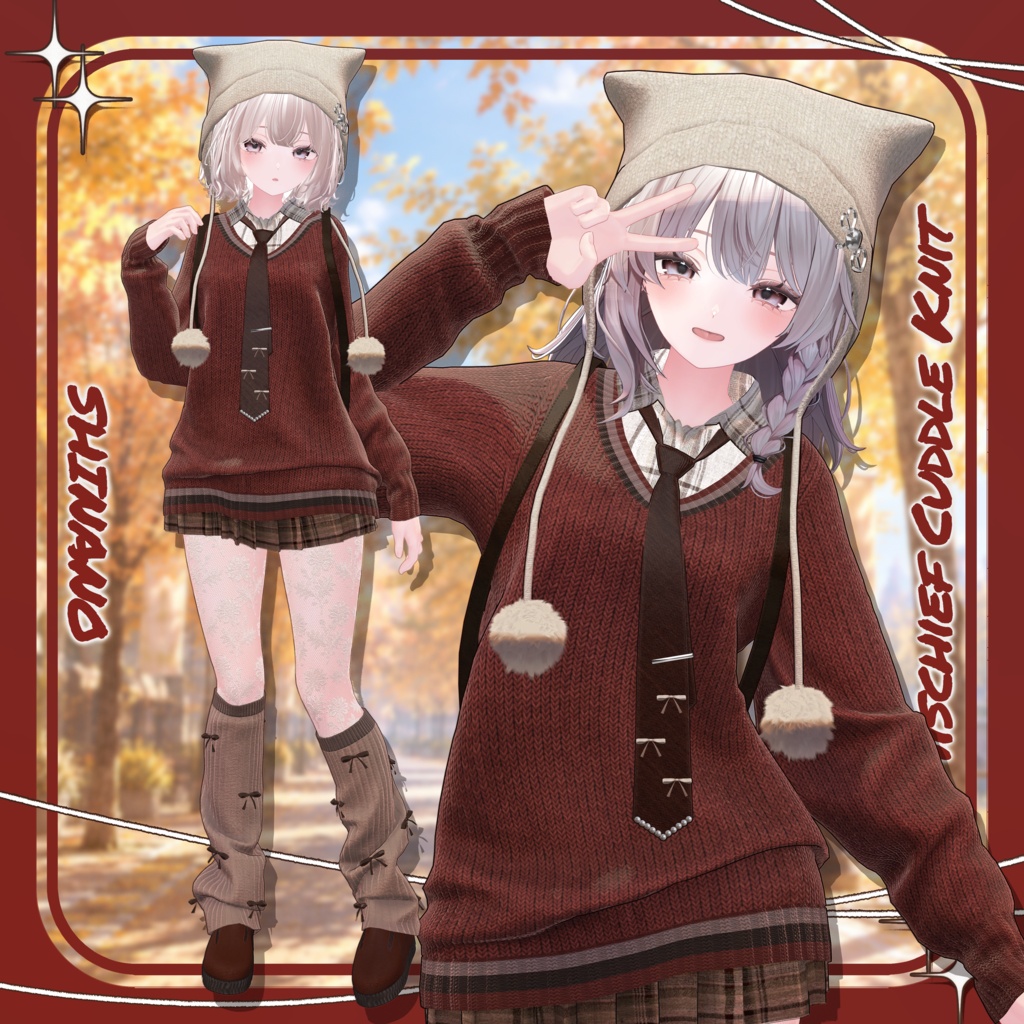 【発売記念SALE】🍂Mischief Cuddle Knit🍂【14アバター対応衣装】