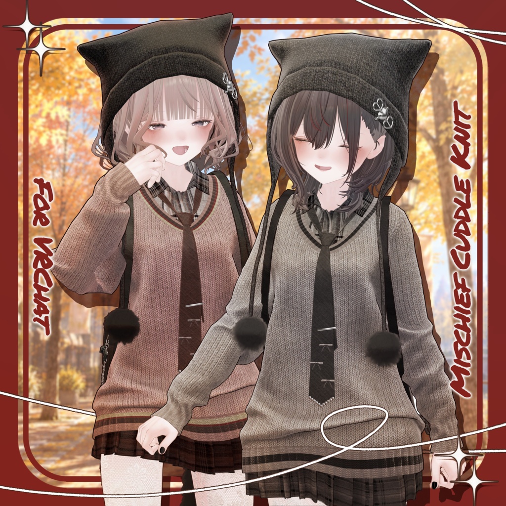 【発売記念SALE】🍂Mischief Cuddle Knit🍂【14アバター対応衣装】