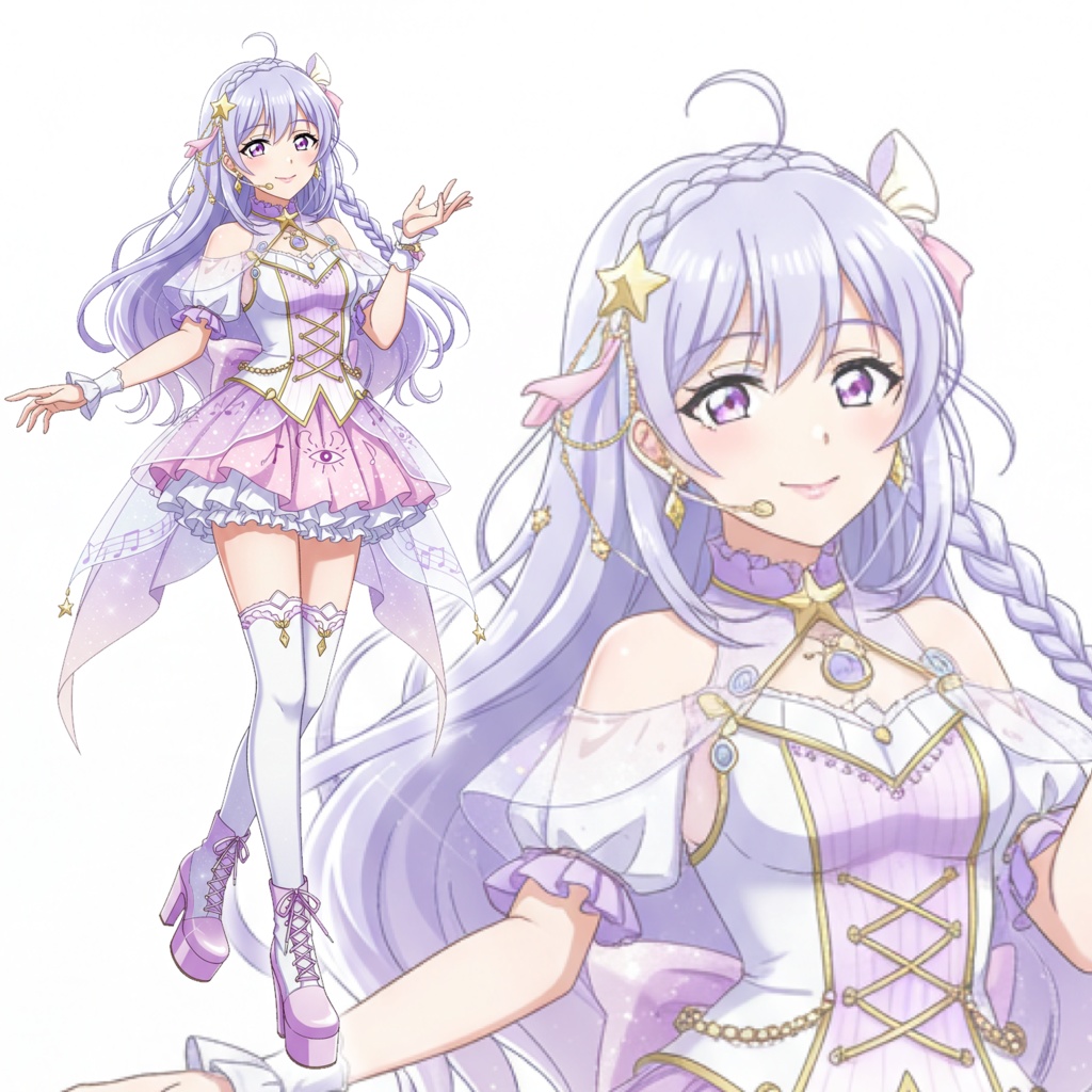 【立ち絵素材】アイドルの女の子