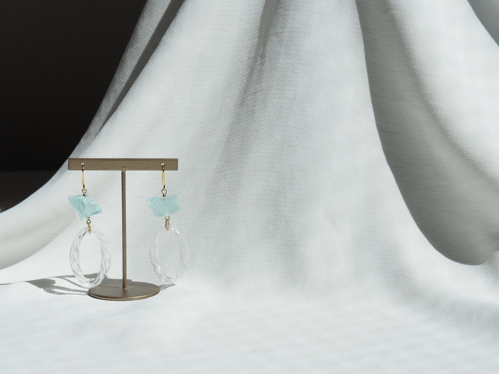 氷砂糖風イヤリング・ピアス