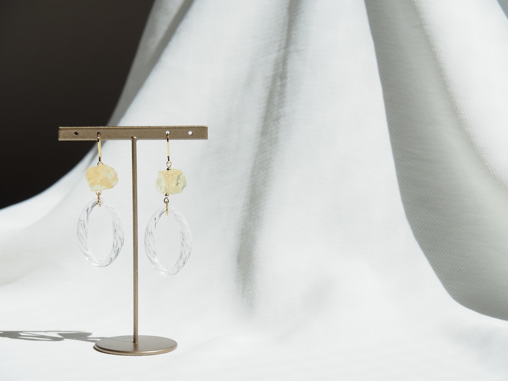 氷砂糖風イヤリング・ピアス