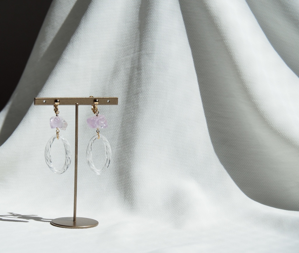 氷砂糖風イヤリング・ピアス