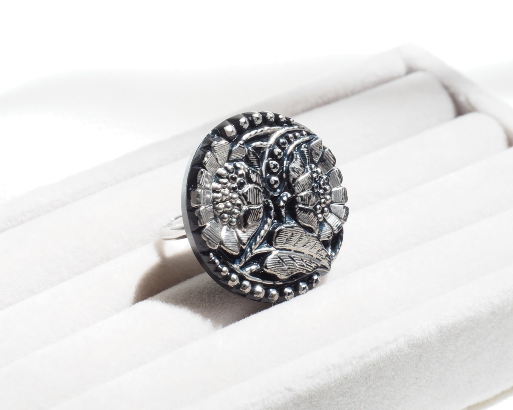 Czech Glass ring -No.14-