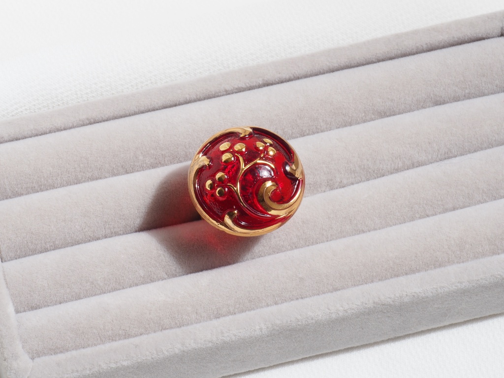 Czech Glass ring -No.3-