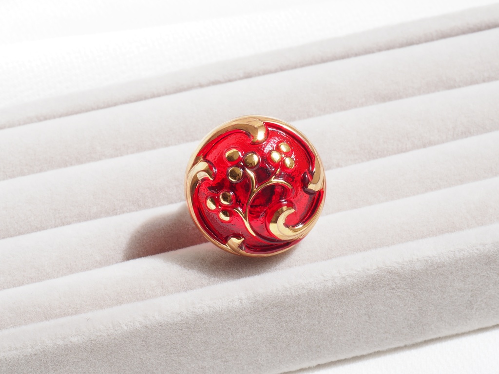 Czech Glass ring -No.3-