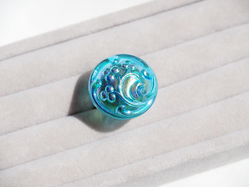 Czech Glass ring -No.4-