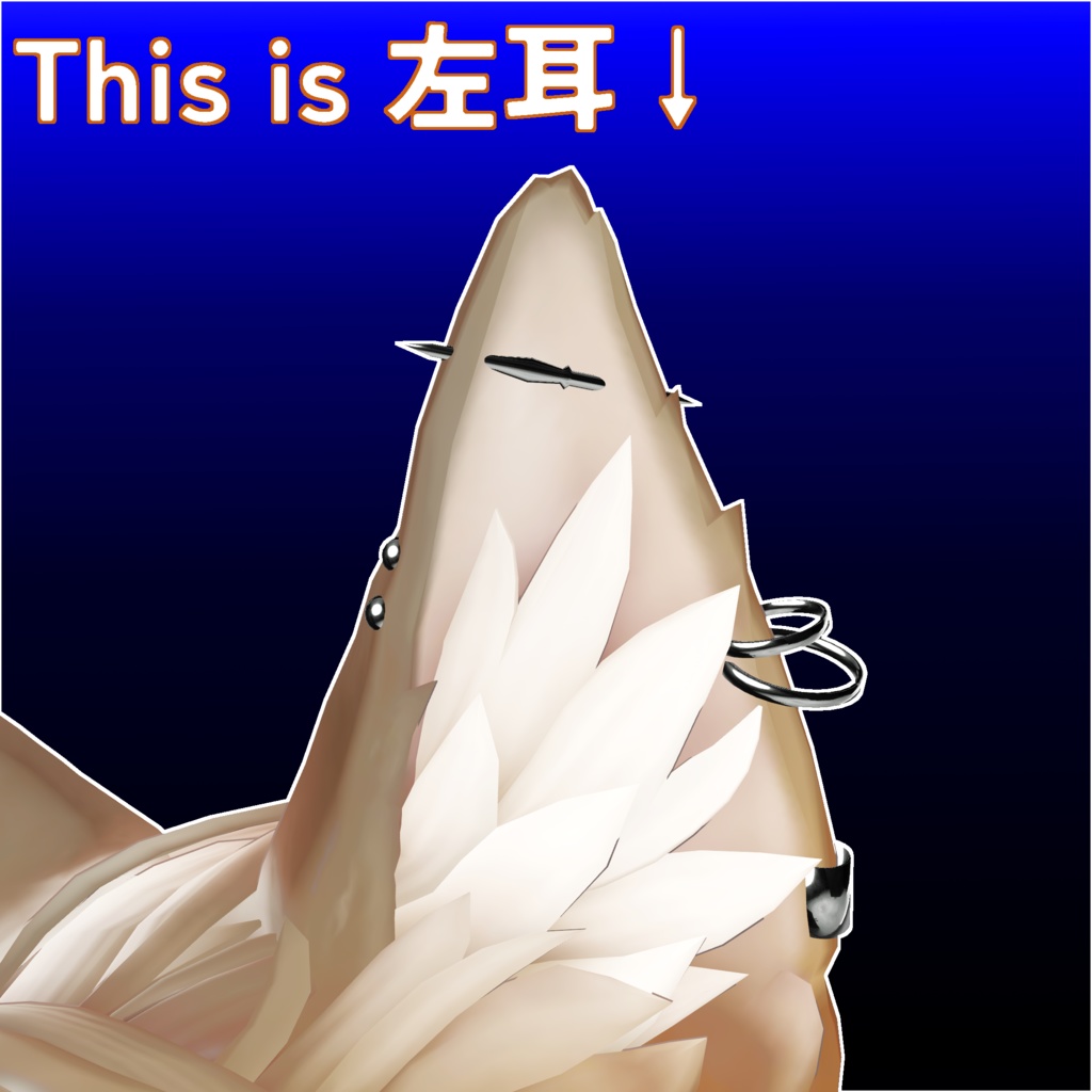 【無料】Marycia用獣耳ピアス【MA対応】